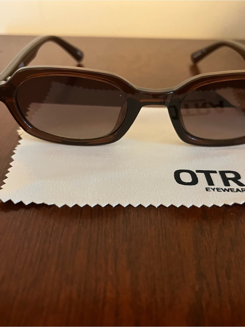 OTR Eyewear Brown Rectangular Sunglasses